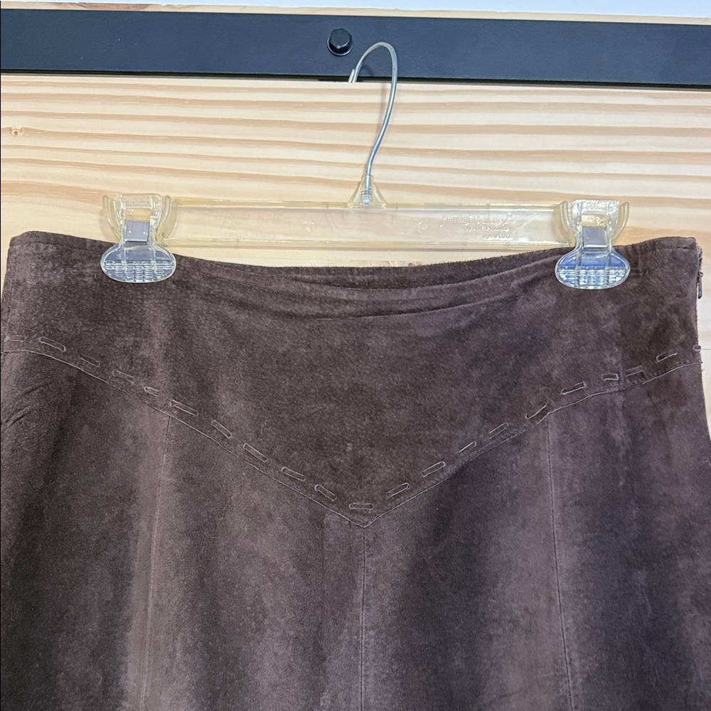 Vintage Roper Suede  Leather Skirt - Picture 2 of 11